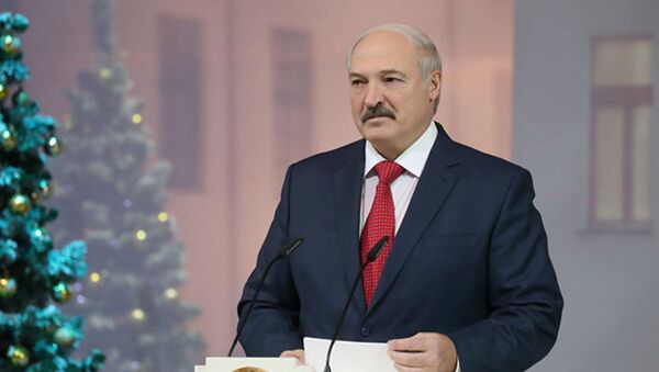 Президент Беларуси Александр Лукашенко на Главной елке страны - Sputnik Беларусь