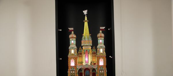 Самая вялікая з прадстаўленых на выставе кракаўскіх батлеек Самая вялікая з прадстаўленых на выставе кракаўскіх батлеек - Sputnik Беларусь