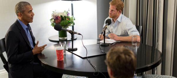 Принц Гарри берет интервью у бывшего президента США Барака Обамы - Sputnik Беларусь