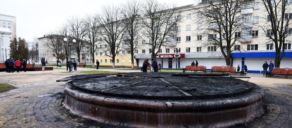 Место, где находилась сгоревшая елка - Sputnik Беларусь