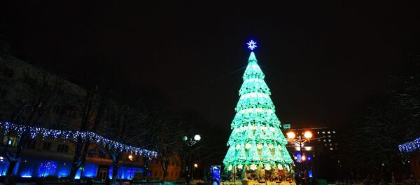 Елка в Гомеле до пожара, архивное фото - Sputnik Беларусь