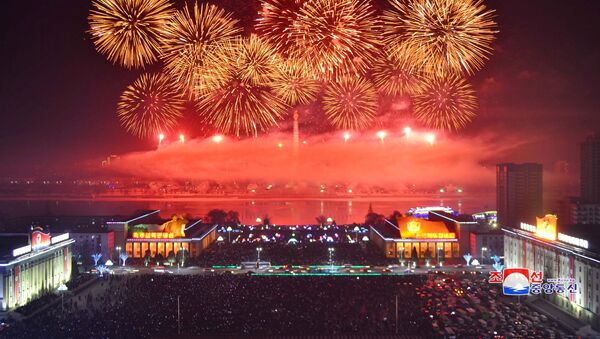 Салют в честь празднования Нового года в КНДР - Sputnik Беларусь