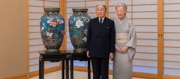 Император Акихито с супругой - Sputnik Беларусь