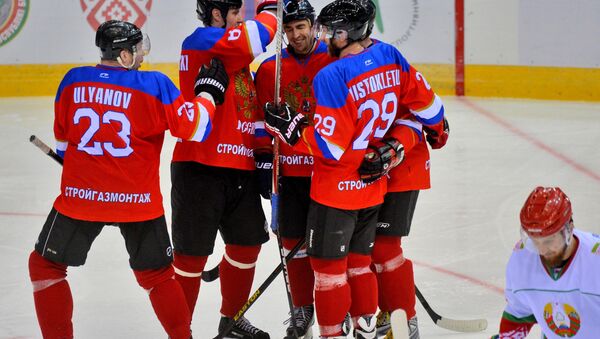 Хоккеисты сборной России на Рождественском турнире - Sputnik Беларусь