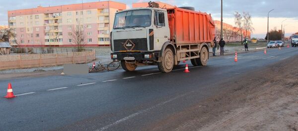 Место ДТП в Скиделе - Sputnik Беларусь