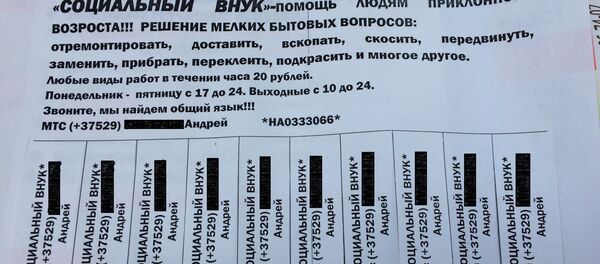 Объявление внука на час - Sputnik Беларусь