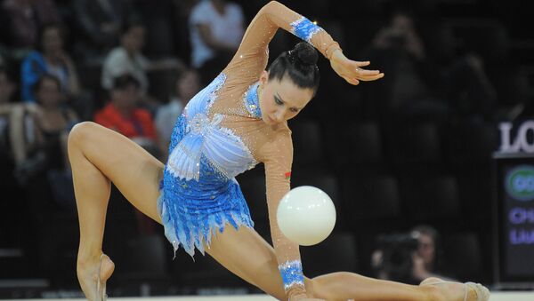 Любовь Черкашина выступает на чемпионате мира по художественной гимнастике в Монпелье - Sputnik Беларусь