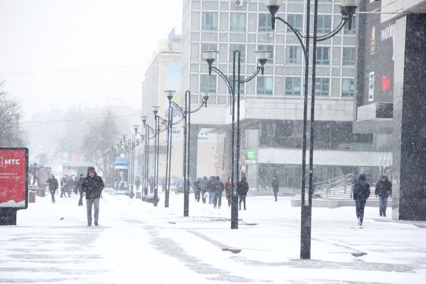 Снегопад в Минске - Sputnik Беларусь