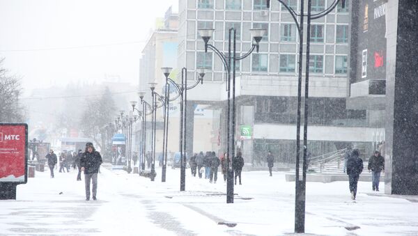 Снегопад в Минске, архивное фото - Sputnik Беларусь