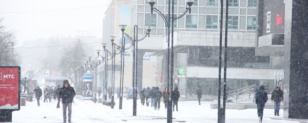 Снегопад в Минске - Sputnik Беларусь