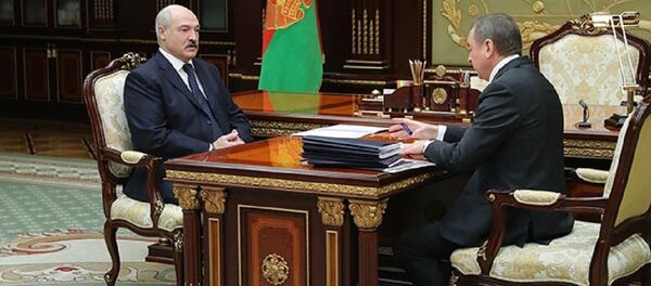 Встреча президента Беларуси Александра Лукашенко с министром иностранных дел Владимиром Макеем - Sputnik Беларусь