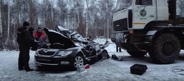 Место смертельного ДТП под Речицей - Sputnik Беларусь