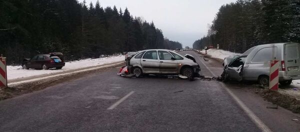 Тройное ДТП в Ивьевском районе - Sputnik Беларусь