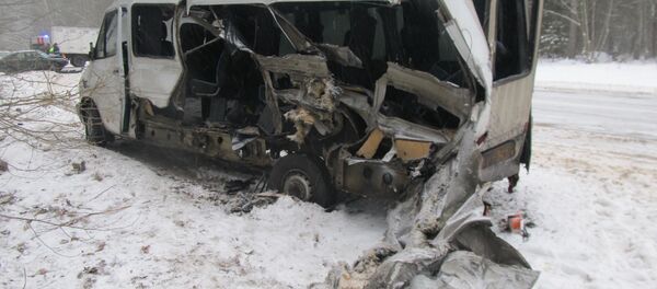 Место аварии в Узденском районе - Sputnik Беларусь