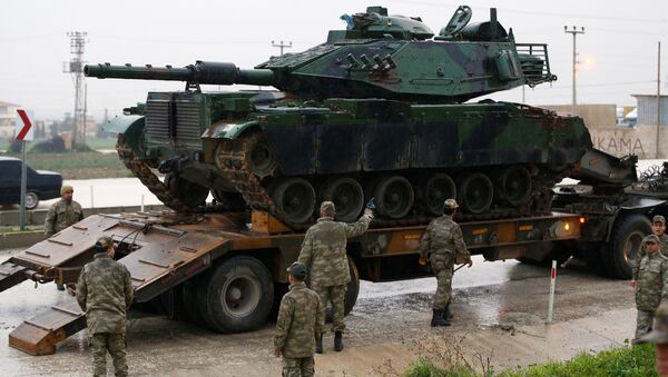 Турецкие танки на границе с Сирией - Sputnik Беларусь