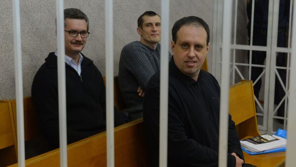 Обвиняемые по делу Регнума в зале суда - Sputnik Беларусь