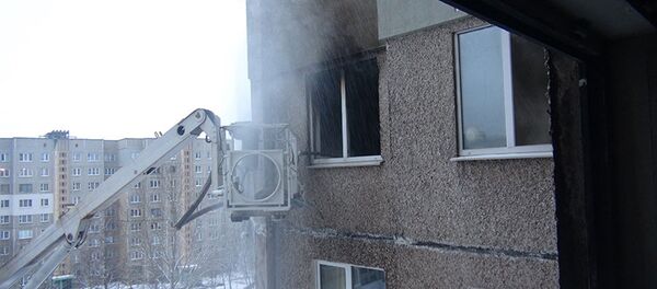 Пожар на улице Тикоцкого - Sputnik Беларусь