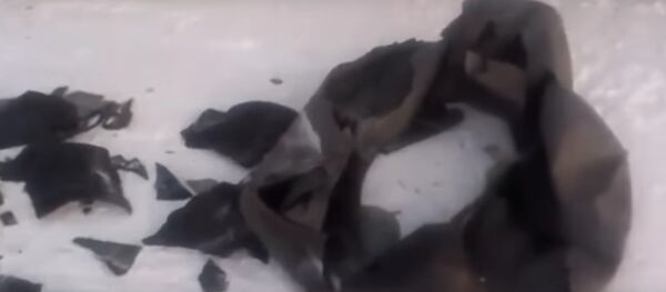 След от автомобильной шины на снегу - Sputnik Беларусь