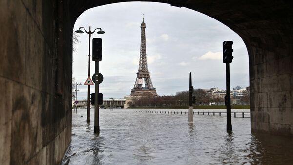 Наводнение в Париже в январе 2018 - Sputnik Беларусь
