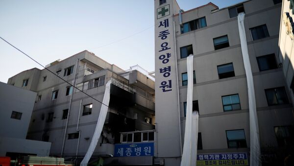 Пожар в больнице в Южной Корее - Sputnik Беларусь