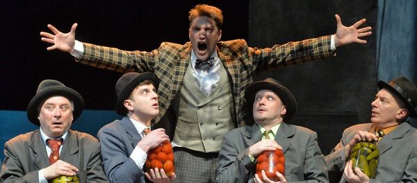 Спектакль Рэвізор у пастаноўцы Мікалая Пінігіна Спектакль Рэвізор у пастаноўцы Мікалая Пінігіна - Sputnik Беларусь