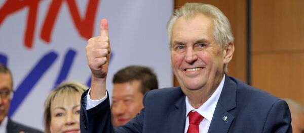 Президент Чехии Милош Земан - Sputnik Беларусь