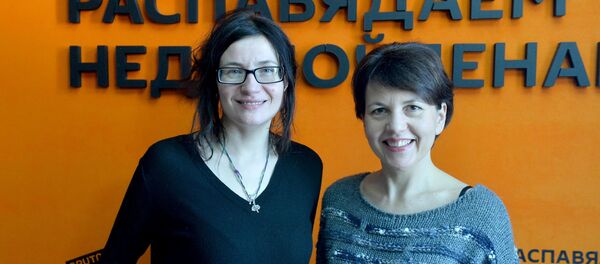 Рэжысёр, прадзюсар, сцэнарыст Аляксандра Бутар і актрыса Ганна Палупанава Рэжысёр, прадзюсар, сцэнарыст Аляксандра Бутар і актрыса Ганна Палупанава - Sputnik Беларусь