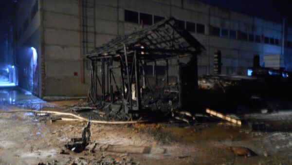Пожар на заводе в Круглом - Sputnik Беларусь