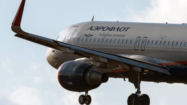 Самалёт Airbus A320 авіякампаніі Аэрафлот - Sputnik Беларусь