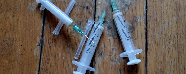 Использованные шприцы, архивное фото - Sputnik Беларусь