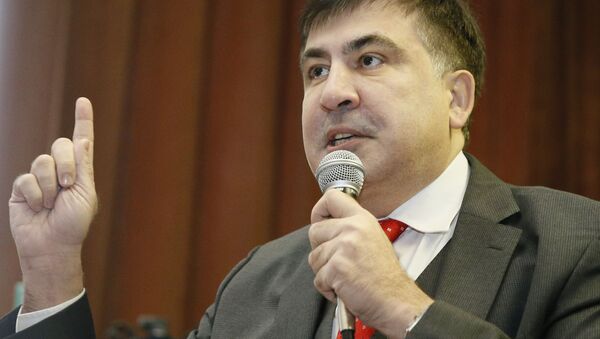 Михаил Саакашвили на предпоказе своего фильма - Sputnik Беларусь