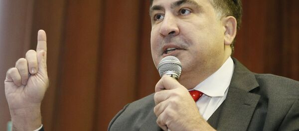 Михаил Саакашвили на предпоказе своего фильма Михаил Саакашвили на предпоказе своего фильма - Sputnik Беларусь