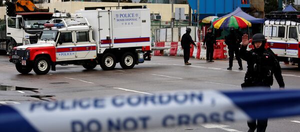 Сотрудники полиции на месте ЧП в Китае - Sputnik Беларусь