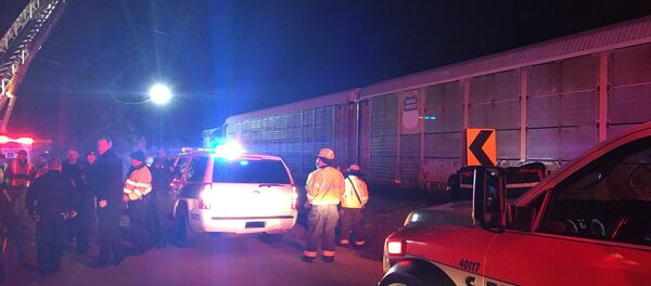 Место столкновения поездов в Южной Каролине - Sputnik Беларусь