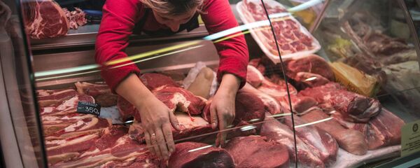 Прилавок с мясом - Sputnik Беларусь