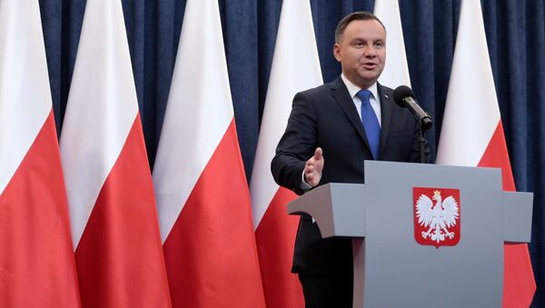 Выступление президента Польши Анджея Дуды о подписании закона о Холокосте - Sputnik Беларусь