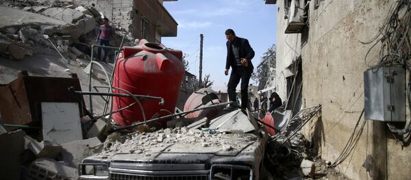 Последствия обстрела Дамаска - Sputnik Беларусь