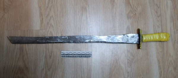 Самодельный меч, которым 17-летний подросток убил свою мать - Sputnik Беларусь