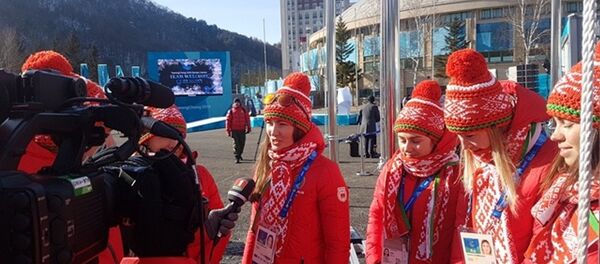 Спортсмены белорусской сборной в Пхенчхане - Sputnik Беларусь