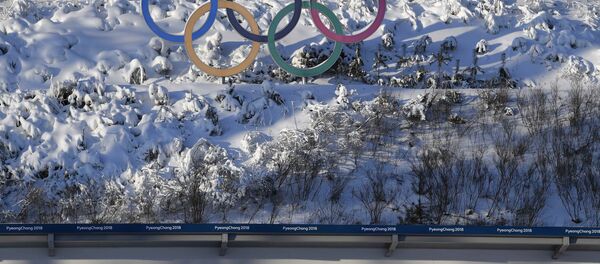 Биатлонный стадион в Пхенчхане Биатлонный стадион в Пхенчхане - Sputnik Беларусь