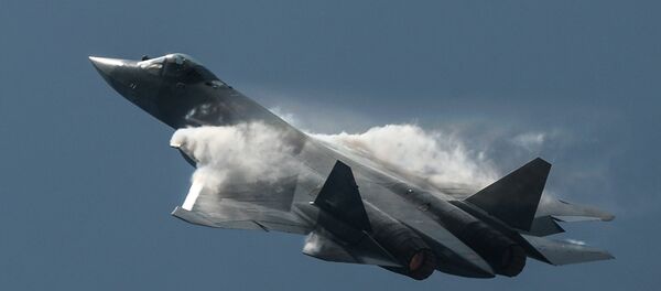 Истребитель пятого поколения Су-57 Истребитель пятого поколения Су-57 - Sputnik Беларусь
