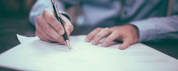 Подписание документа, архивное фото - Sputnik Беларусь