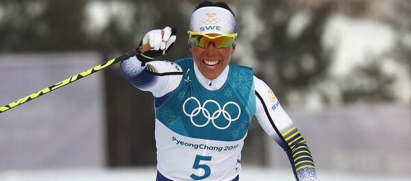 Шведка Шарлотт Калла - обладательница первого золота XXIII зимней Олимпиады - Sputnik Беларусь