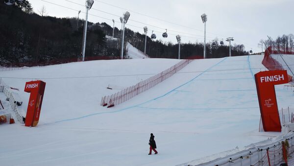 Трасса для скоростного спуска на лыжах, Пхенчхан - Sputnik Беларусь