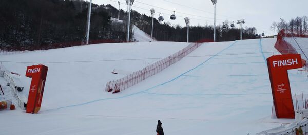 Трасса для скоростного спуска на лыжах, Пхенчхан - Sputnik Беларусь