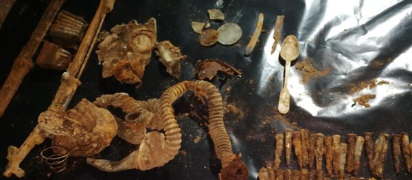 Зброя і амуніцыя, якія належалі чырвонаармейцам Зброя і амуніцыя, якія належалі чырвонаармейцам - Sputnik Беларусь