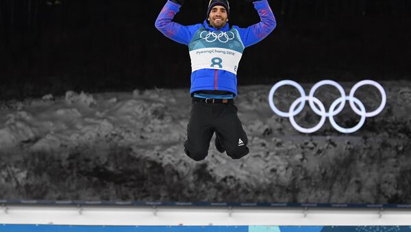 Олимпийский чемпион французский биатлонист Мартен Фуркад - Sputnik Беларусь
