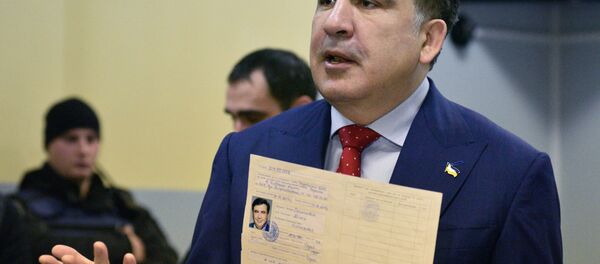 Бывший губернатор Одесской области Украины и лидер политической партии Рух нових сил Михаил Саакашвили - Sputnik Беларусь