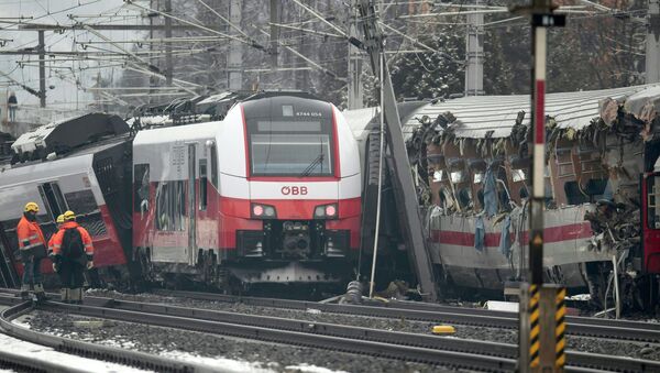 Столкновение поездов в Австрии - Sputnik Беларусь