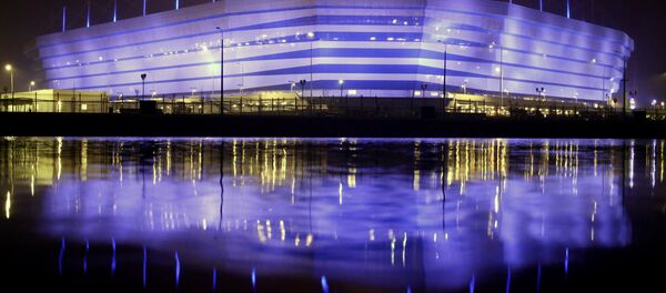 Стадион Калининград, строящийся к чемпионату мира по футболу 2018 на острове Октябрьский в городе Калининграде - Sputnik Беларусь